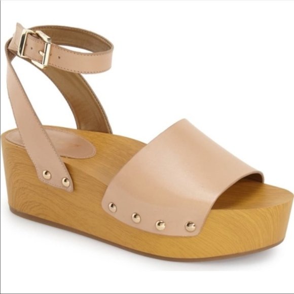 Sam Edelman Brynn Wood Block Platform Sandals - Picture 2 of 12
